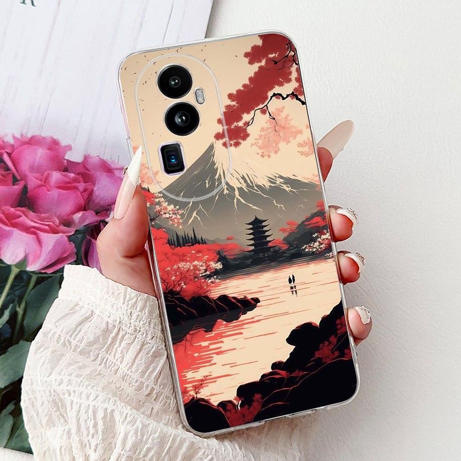 For OPPO Reno 10 Pro Plus Case CPH2521 Cover Popular Dragon Carp Cartoon Soft Silicone Funda For OPPO Reno 10 Pro Reno10 5G Capa