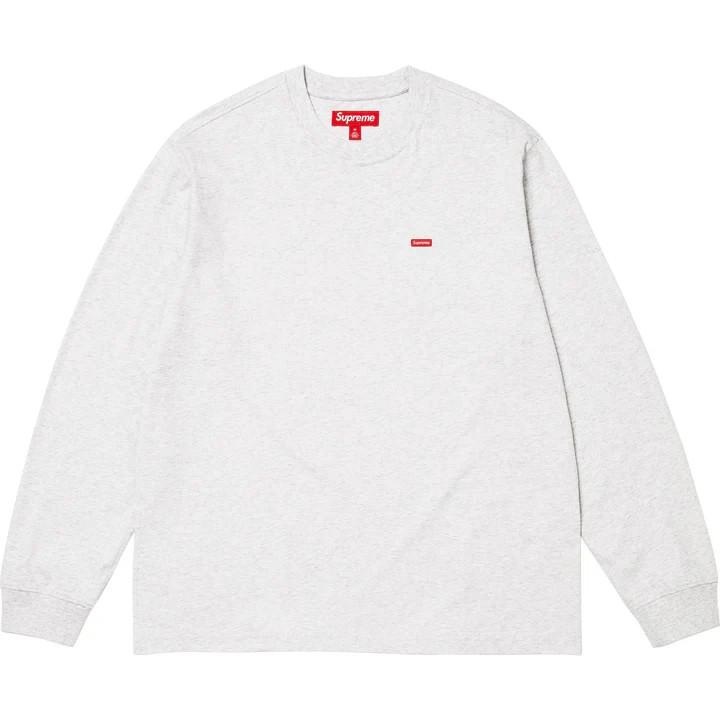 Supreme Small Box L/S Tee Ash Grey L