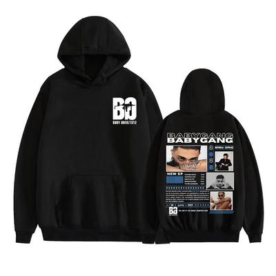 Rapper Baby Gang Album Tour 2025 Grafische Hoodie Herenkleding Mode Hip Hop Punk Sweatshirt Mannelijk Bodywarmer Oversized Hoodies