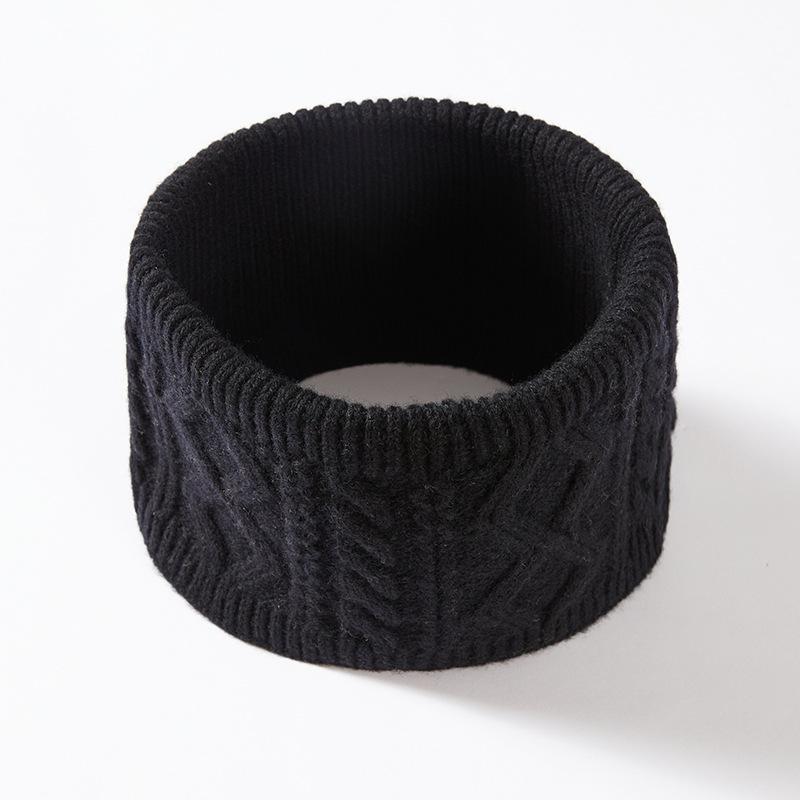 Knitted hat men's wool winter warm ear protection wool hat scarf set women's outdoor anti-cold