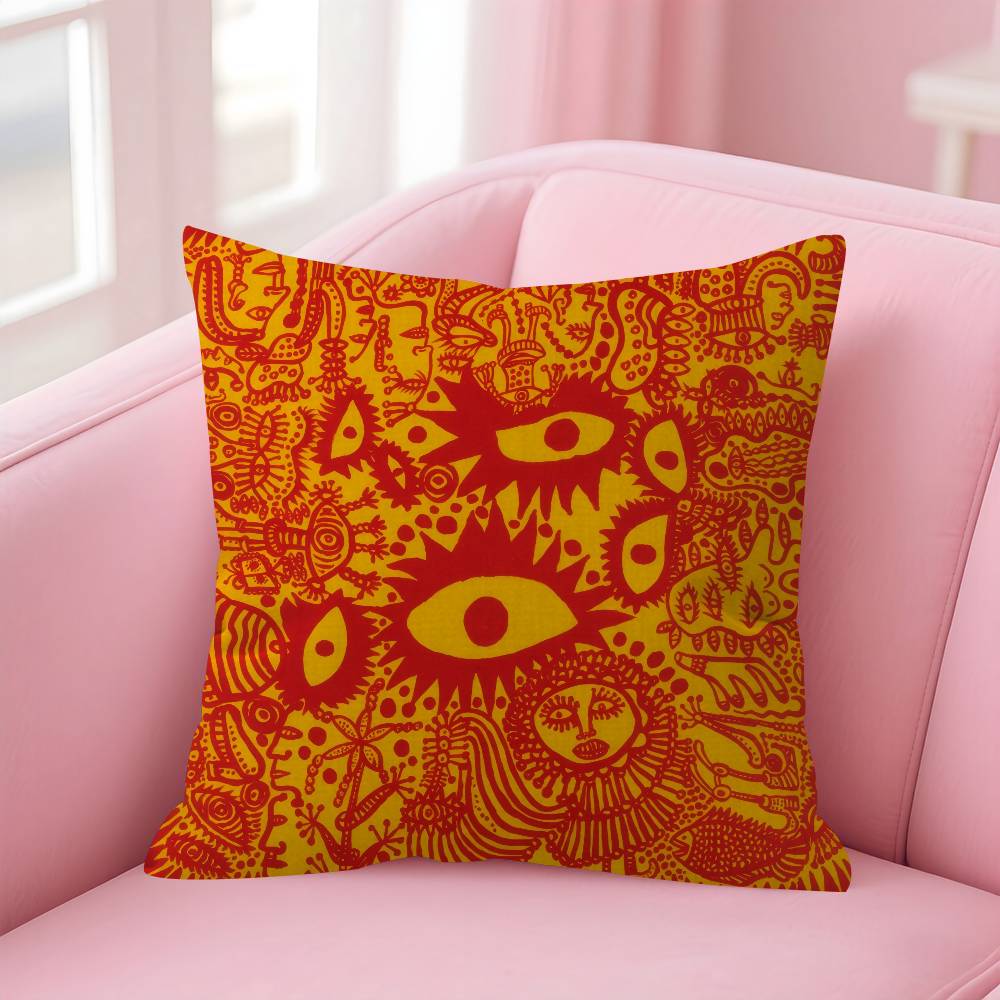 Japanese Yayoi Kusama Personalized Pillow Cover Kids Bedroom Wild Party Decor Pillowcase kid Birthday shower Gift