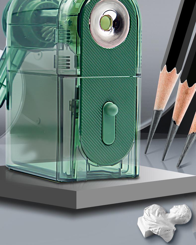 Dual-Hole Hand-Crank Pencil Sharpener for Students and Teachers