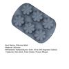 6-Cavity Flower Silicone Mold Non-stick Food Grade Easy Release DIY Candy Pudding Chocolate Fondant Cookies Jelly Baking Mold