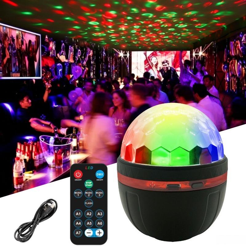Vibrant Water Ripple LED Projection Light,Remote Control,USB-Powered,RGB Atmosphere Projector for Bedroom,Home Theater Decor