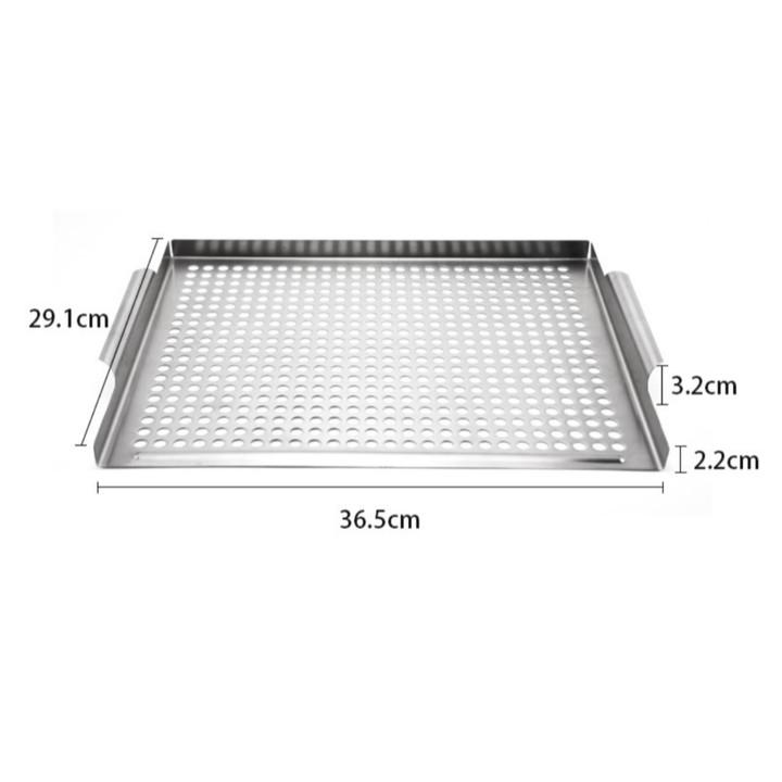 Built-in Handles Outdoor Cooking Stainless Steel Grill Versatile Cooking