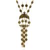 Luxury Temperament Pattern Coin Fringed Necklace Set