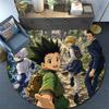 Hunter × Hunter,Round Area Rug,Carpet Rug for Living Room Bedroom Sofa Playroom Decor,Non-slip Floor Mat