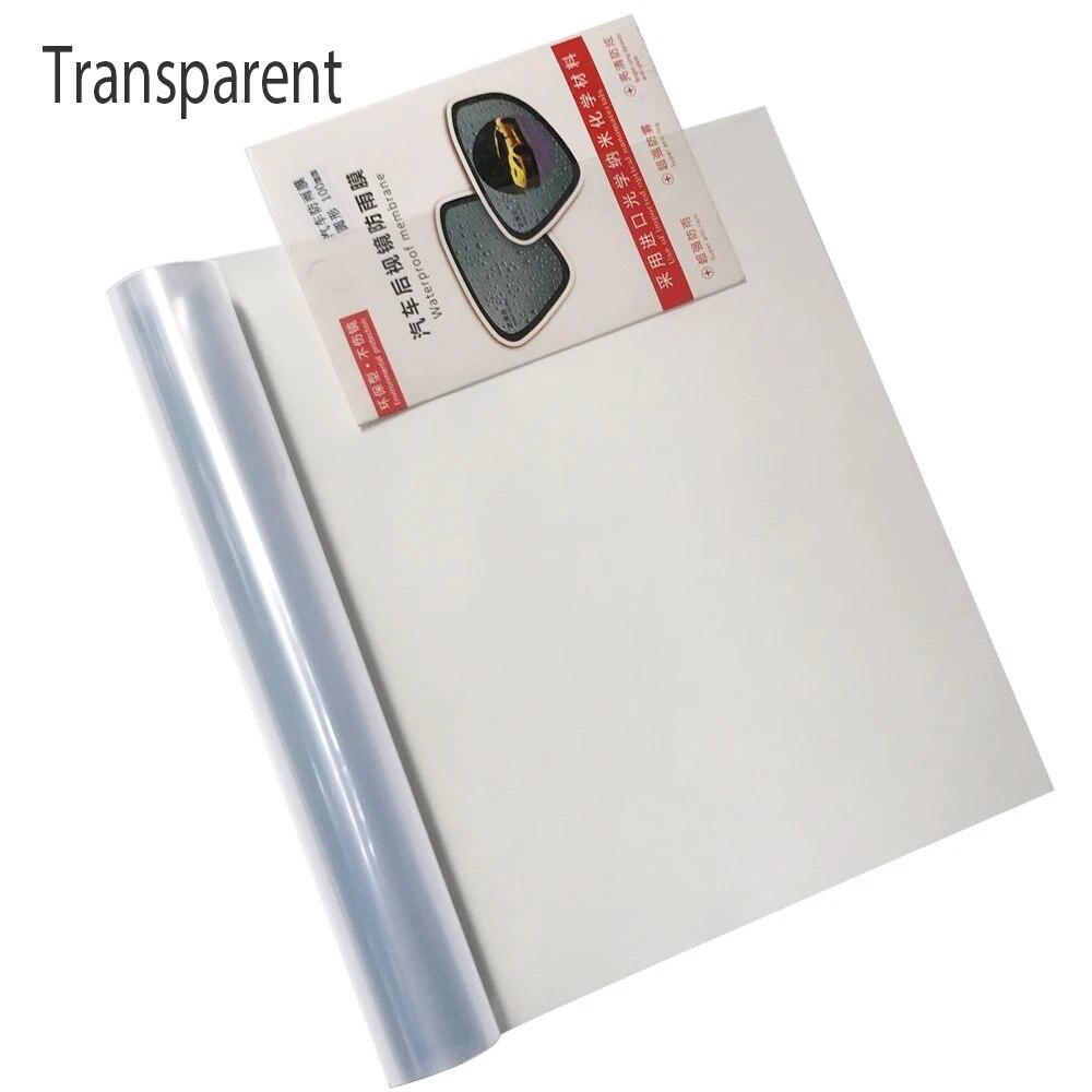 Пленка для фар Виниловая пленка Светло-черный дымчатый ПВХ-пленка Тонировка ПВХ Автомобильная фара Задний фонарь Тонировка Виниловая пленка Наклейка Универсальная 30cm x 60cm прозрачный