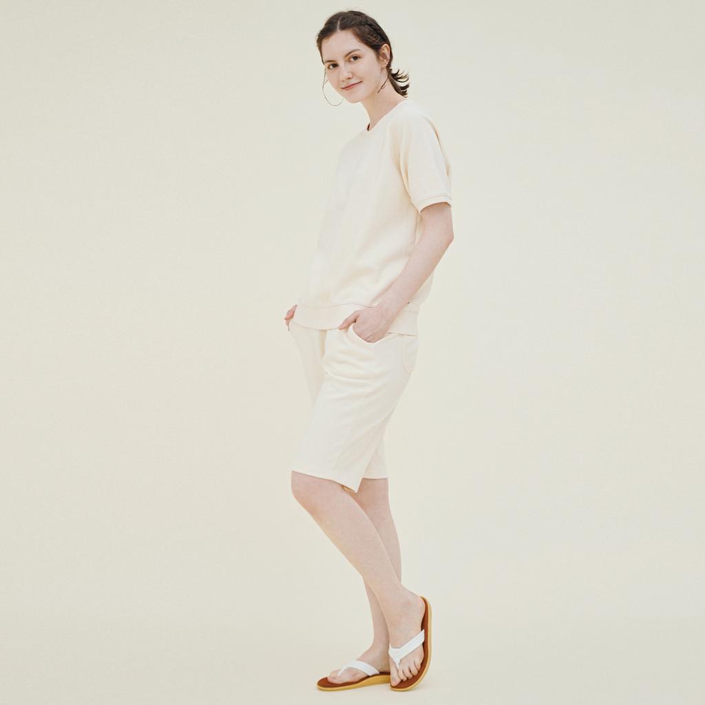 CHIQUITA Knee-Length Sweatshirt (Double Cotton) Butter 242605Sbt