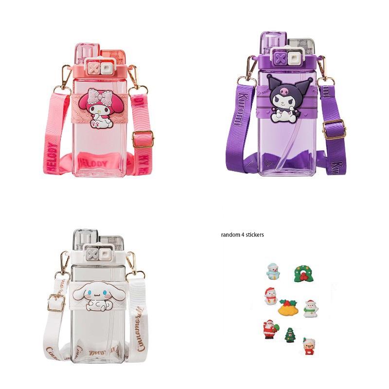 Wysokiej jakości butelka na wodę dla dzieci Kuroko na lato z pięknym wzorem i podwójną słomką