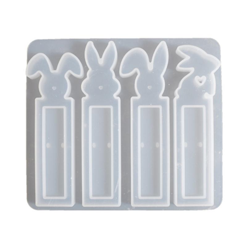 

4 Cavity Silicones Molds for Easters Decorations Creative Rabbit Bunnies Money Gift Box Crafting Casting Resins Molds 1