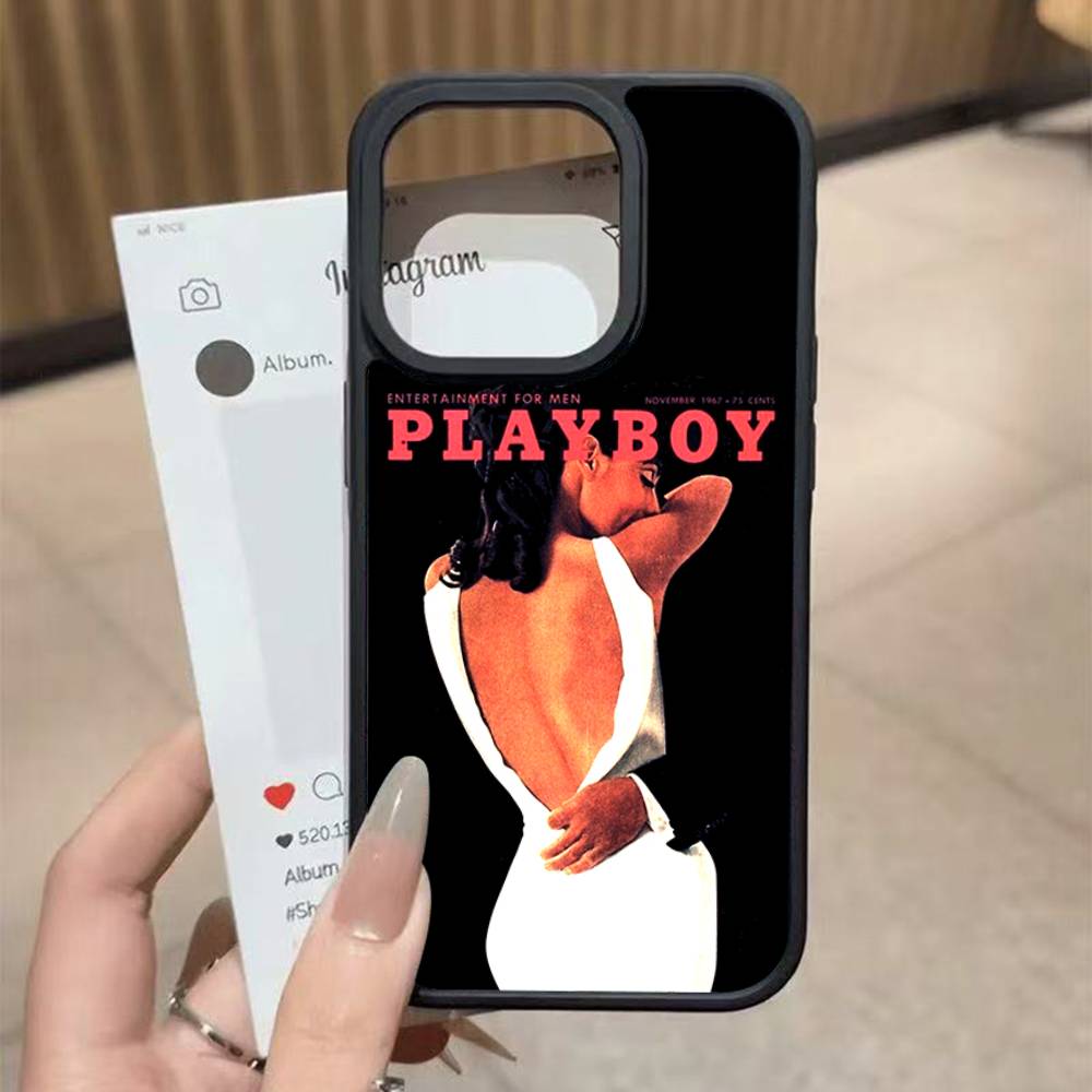 

Sexy Female Magazine Playboy For iPhone 17 16 Pro Max Air 13 12 Mini 14 15 Plus 11 PC+TPU Back Cover iPhone 13 pro
