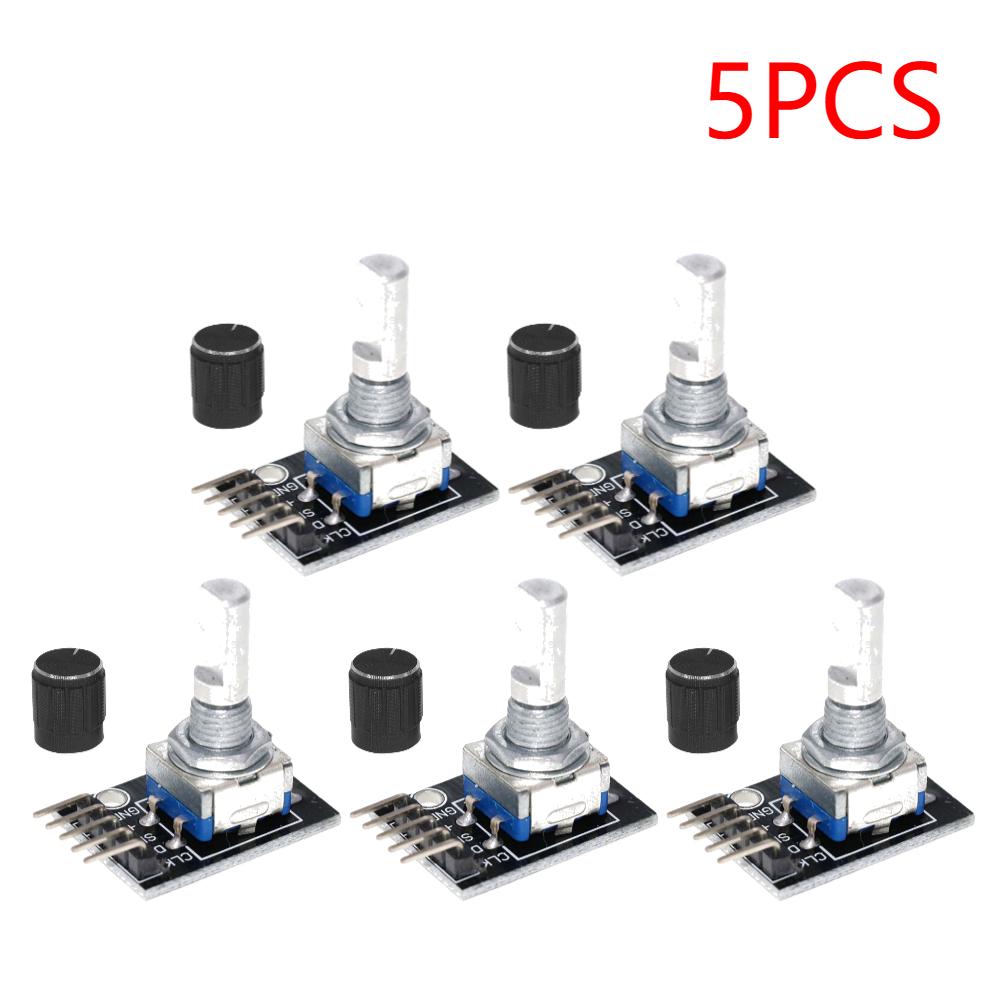 1-10PCS HW-040 360 Degrees Rotary Encoder for switch Module with Knob Cap Rotary Encoder Module Potentiometer Knob Kit