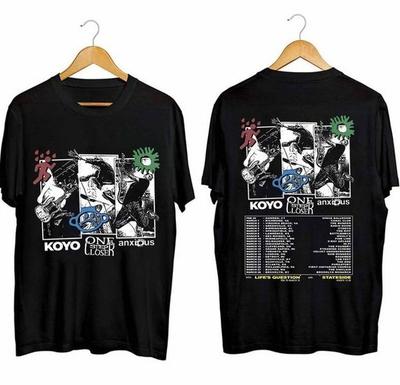 Un pas de plus, Koyo T-shirt de tournée Anxious 2024 – T-shirt de groupe double face