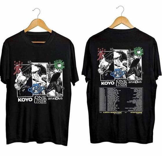 One Step Closer, Koyo Anxious 2024 Tour Shirt – Two Sided Band Tee