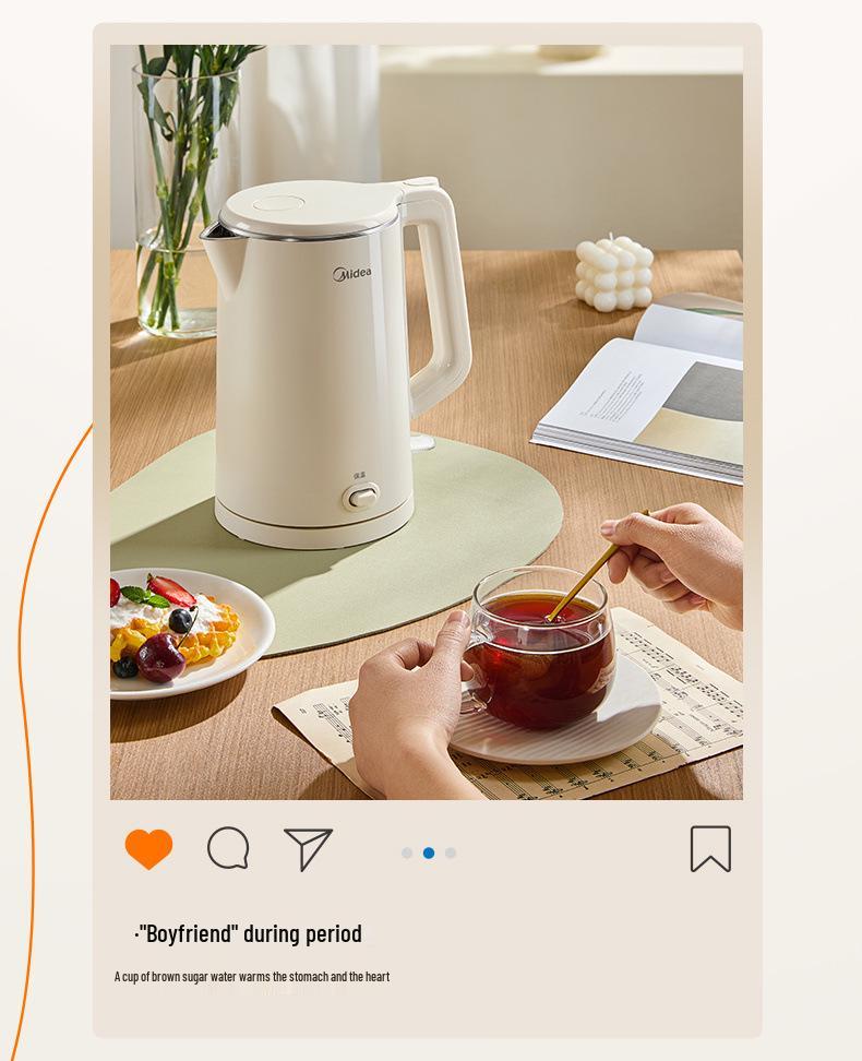 Midea MK-SHE1582 Elektrischer Wasserkocher mit Warmhaltefunktion