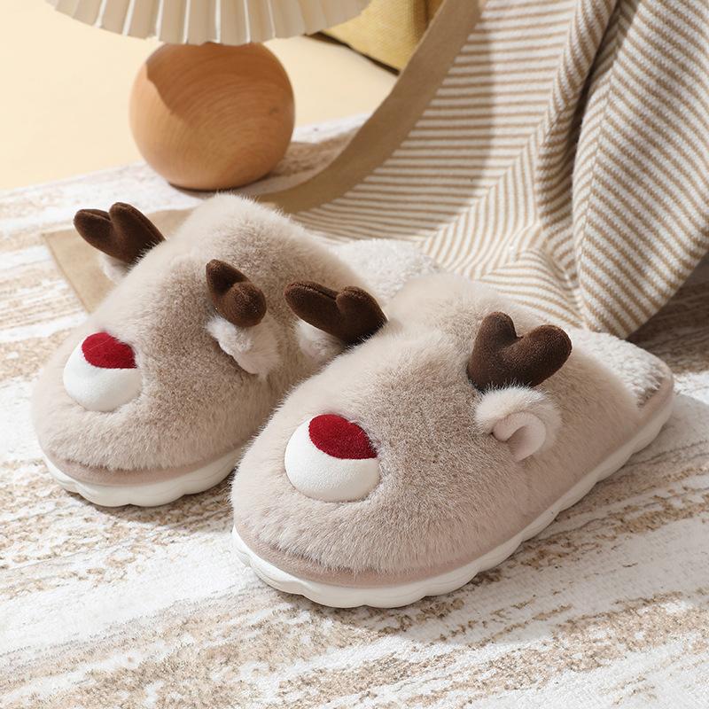 Fashion Cotton slippers for women in winter 2025  new indoor home warm fur slippers for men in home use  winter for zapatillas de mujer