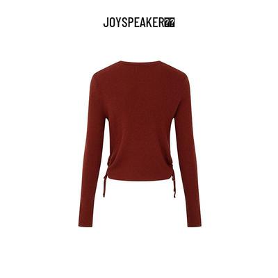 JOY SPEAKER Damski Zimowy Okrągły Dekolt Sweter Dzianinowy