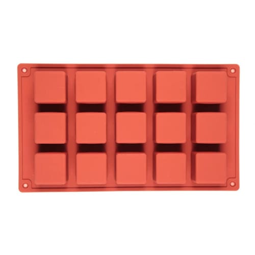 

15 квадратных силиконовых форм для DIY, ручного изготовления шоколада, закусок, выпечки, мороженого, ко Дню святого Валентина и для приготовления тортов