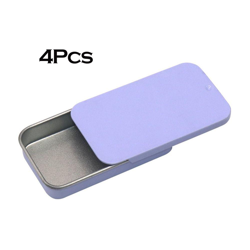 1 Stück Mini-Blechdose in verschiedenen Größen, Schiebdeckel, rechteckig, leere Dosen, Aufbewahrungsbox, Hochzeits-Schmuck-Pillen-Dosen, tragbare Blechdosen, Behälter