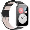Lederarmband für Huawei Watch Fit 2, Schwarz