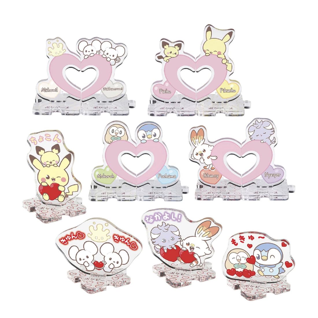 

Takara Tomy PokePeace Acrylic Stands that Connect Mellow Heart BOX Pokémon - -