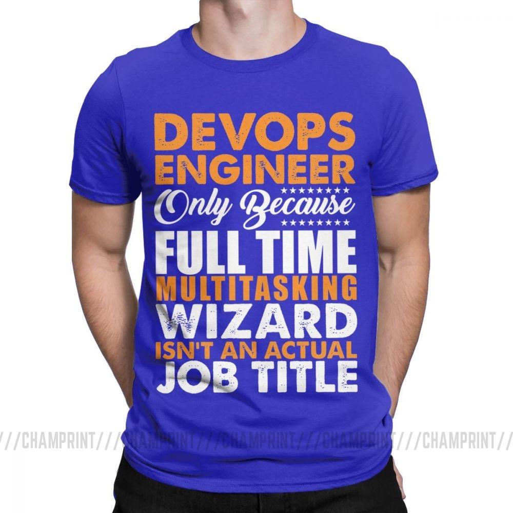 Devops T Shirts Engineer Is Not An Actual Job Title Funny Coder Programmer Men T Shirts