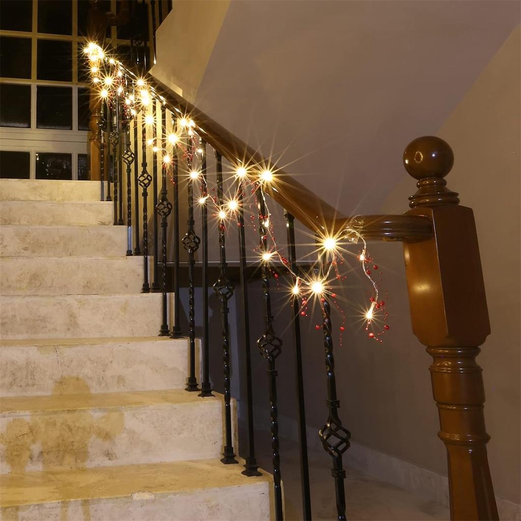 5 Meters LED String Light Garland Ornament Christmas Decorations For Home Xams New Year Holiday Light Stripe Battery Operated