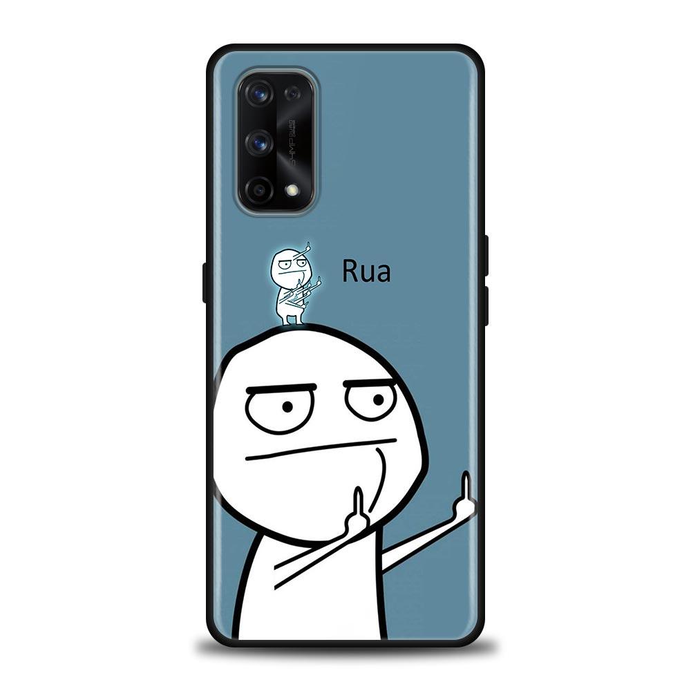Funny Man Middle Finger Fucek Case For Realme C21Y C21 C25 C20 C15 C12 C11 GT Master Neo Neo2 5G Fundas Capa Silicone Soft Cases