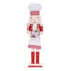 38CM Christmas Nutcracker Chef Pastry Chef Puppet Handcrafted Decoration Christmas New Year Holiday Party Decoration Gift