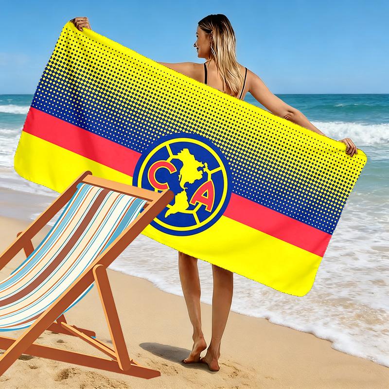 Club América Print Beach Towel, Large Soft Quick Dry Towel for Beach Camping Swimming