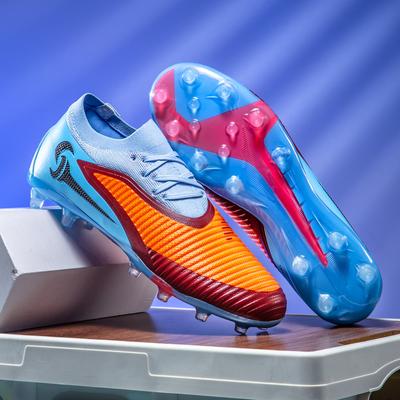 Nowe buty piłkarskie dla mężczyzn, antypoślizgowe, do użytku na zewnątrz, buty piłkarskie dla chłopców, długie kolce, oddychające, wygodne
