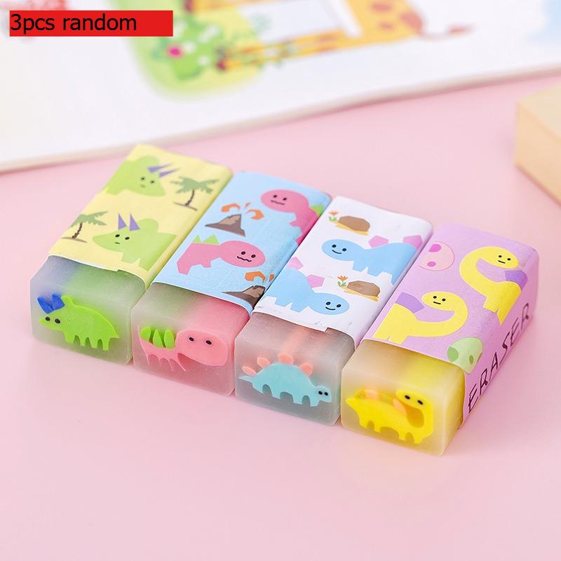 Lovely Gift Sandwich Strawberry Watermelon Dinosaur Basketball Crystal Student Rubber Stationery Prizes Wholesale Manufacturer