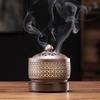 F 110V/220V Brûleur d'encens électronique Céramique Ménage Veilleuse Minuterie Température réglable Lampe à huile essentielle Chauffe-thé