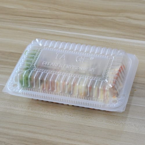 Takeout Containers, Heat-Resistant Food Packs, Horizontal, Medium, 100-Count, Microwaveable, with Integrated Lids, PP Containers