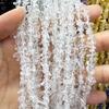 3-5mm Natural Crystal Agate Crushed Stone Beads, Irregular DIY Jewelry Accessories, Loose with Hole