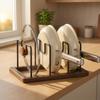 Baking Tray Rack Sturdy Pan and Lid Organizer Hard-Wearing for Countertop