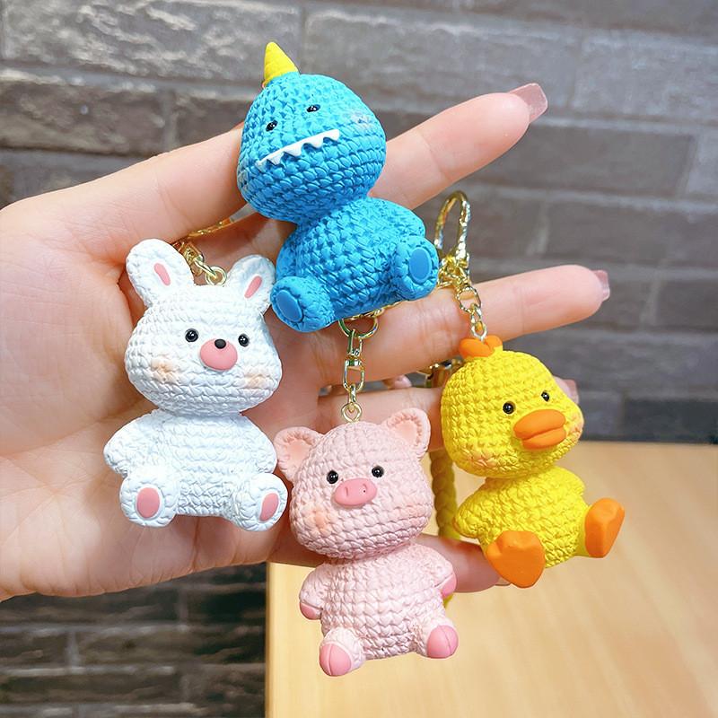 Cartoon Resin Creative Animal Keychain Cute And Trendy Accessory Bag