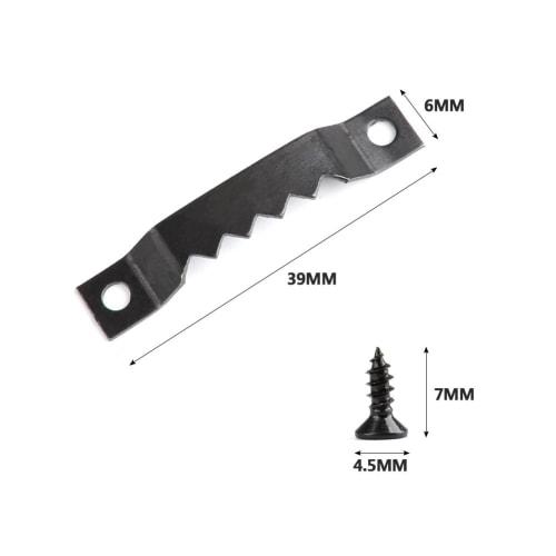 TIMESETL 100Pcs Wall Hooks, Picture Frame Hanging Hardware, Teeth Hangers, Hooks for Frames, Photos, and Paintings, Hanging Hardware for Framing, with