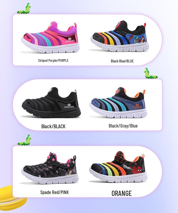 Leichte Atmungsaktive Slipper für Kleinkinder & Kleine Kinder: Unisex Low-Top Sportschuhe für Frühling & Herbst