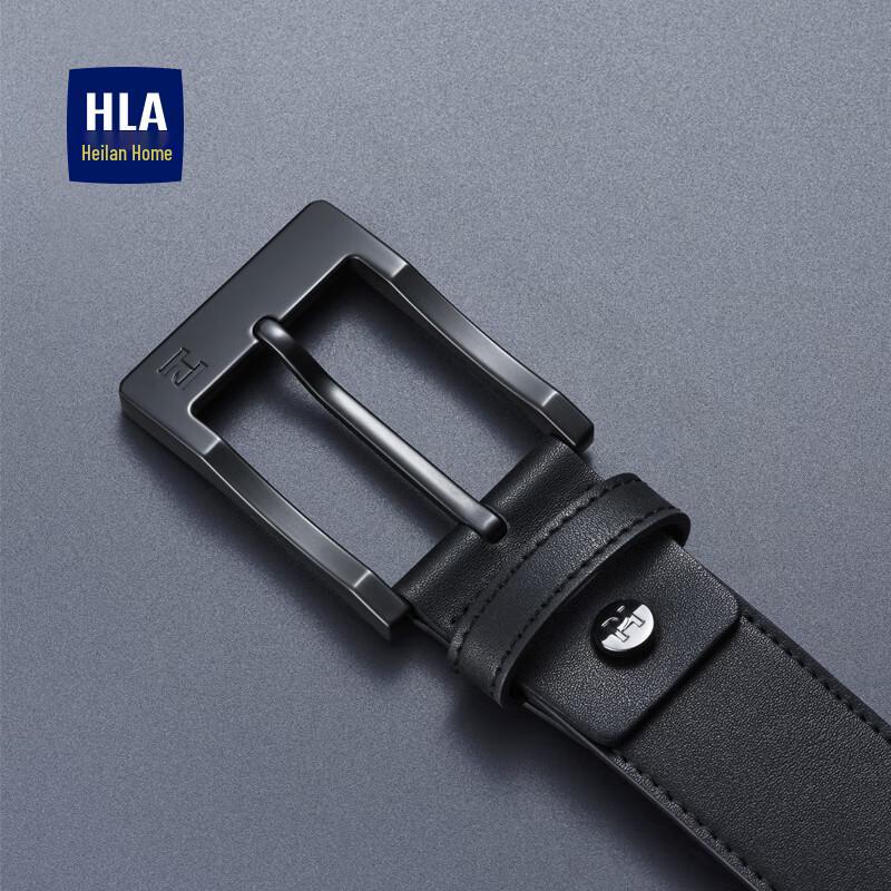 HLA Men's Genuine Leather Pin Buckle Belt
