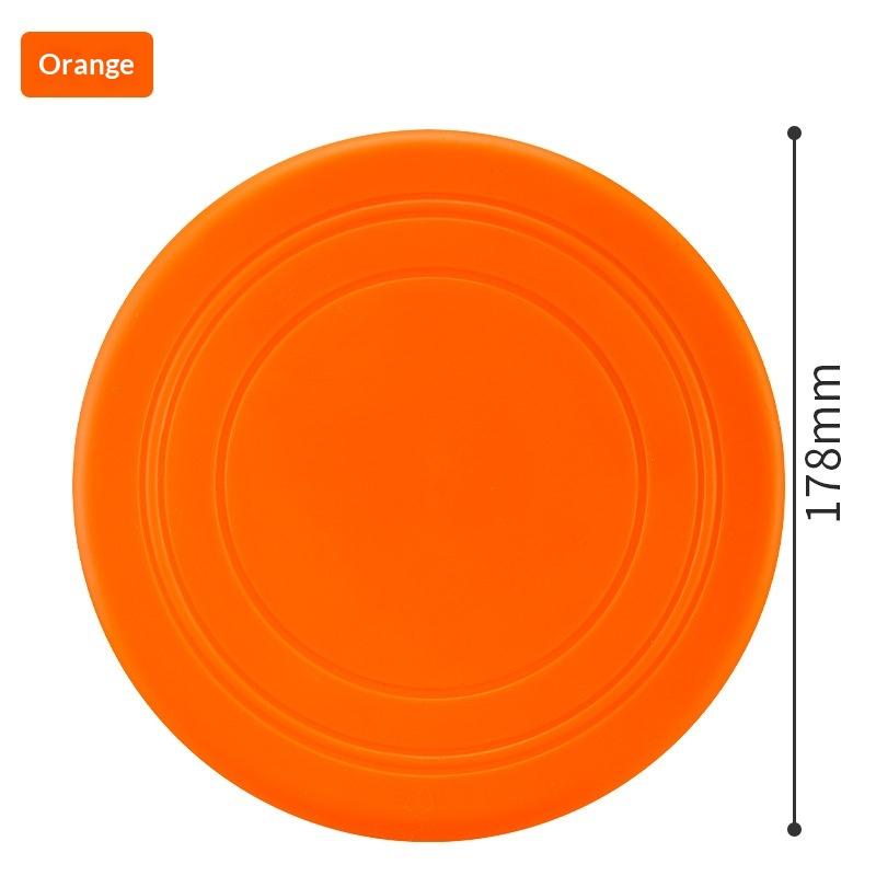 Dog Training Toy Durable Soft Rubber Tear Resistant Flying Disc for Exercise and Interactive Play