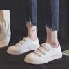 Women Shoes Spring and Autumn Velcro Canvas Shoes Student Running White Shoes Comfortable Casual Shoes