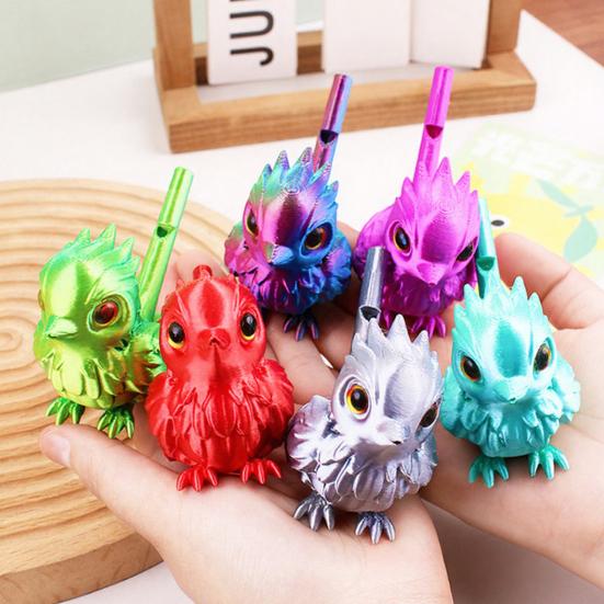 Bird Whistle Portable Bird Call Toy 3D Printed Interactive Whistle with Realistic Bird Sounds for Outdoor Play And Desk Decoration