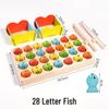 Wooden Alphabet Memory Fishing Game