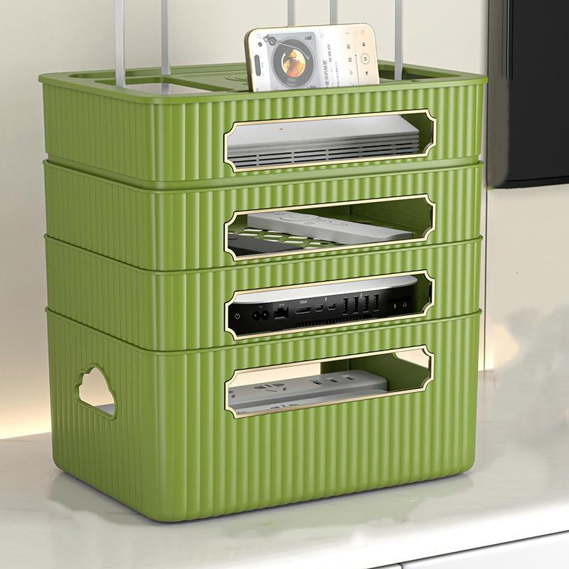 Wifi Router Organizer TV Set-top Box Shelves Socket Wire Organizing Wireless Optical Cat Placement