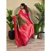 Beautiful rich pallu & jacquard work on all over the saree