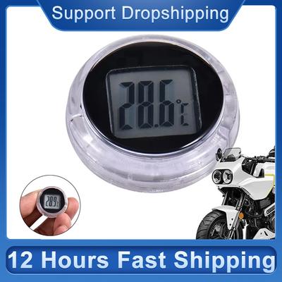 New Mini Digital Thermometer Indoor Outdoor Waterproof Temperature Monitor Gauge Home Wall Motorcycle Self-adhesive Thermometer