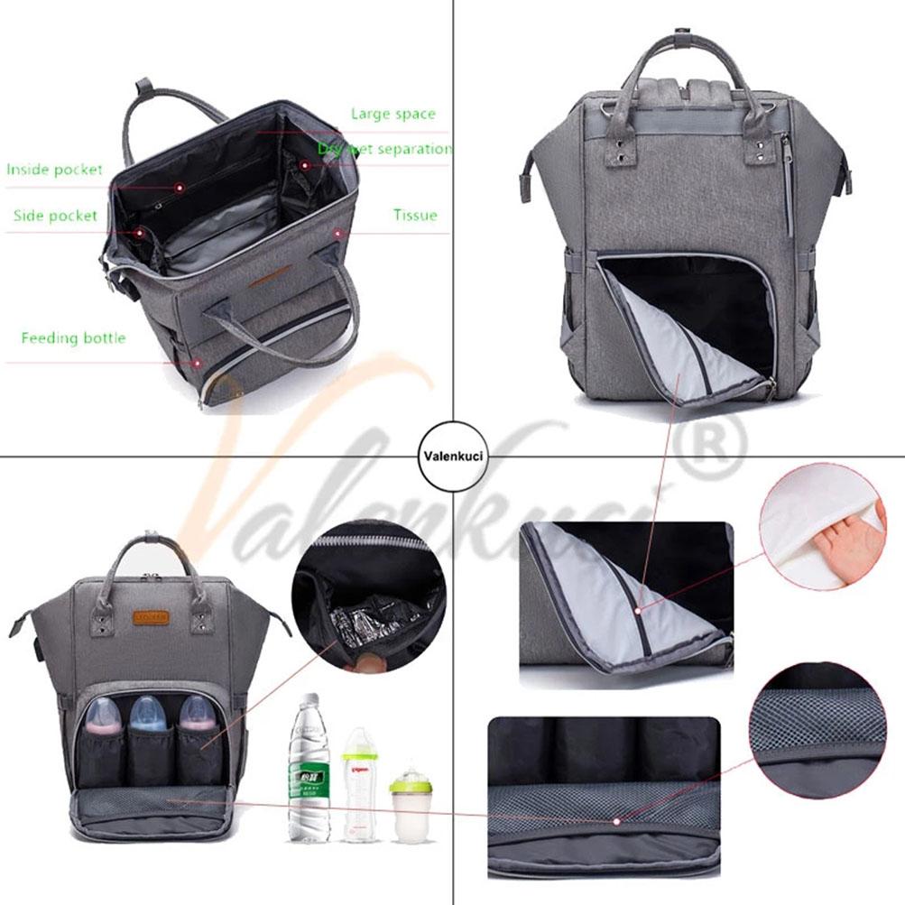 Diaper Bags for Baby Care Moms and Dads Backpack Multifunctional Baby Bags Maternity Nursing Handbag Stroller Bags Drop Shipping