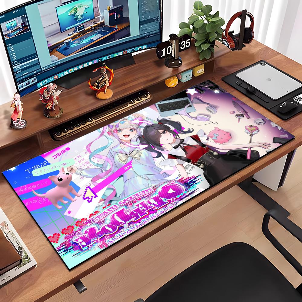 Needy Streamer Overload Mouse Pad Large Anti-Slip Rubber Gaming MousePad Durable Desk Pad Thick Seam Edge Suitable For Office An